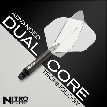 Nitro Flite -  Integrated Flight and Shaft Black & Clear