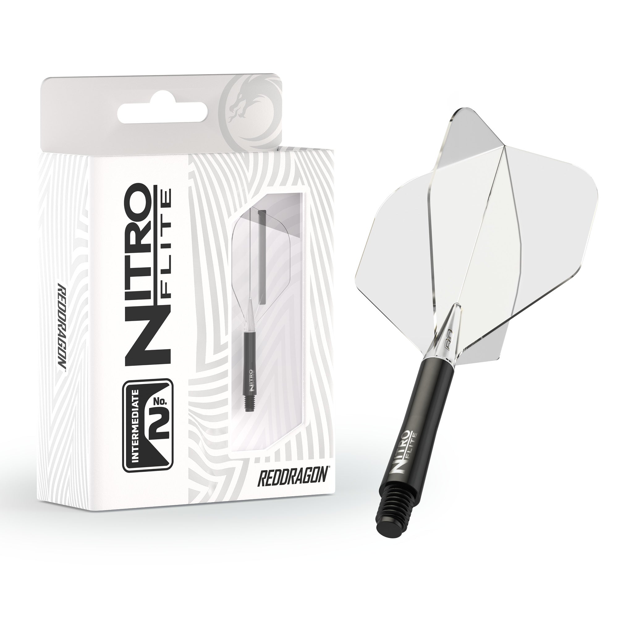 Nitro Flite -  Integrated Flight and Shaft Black & Clear