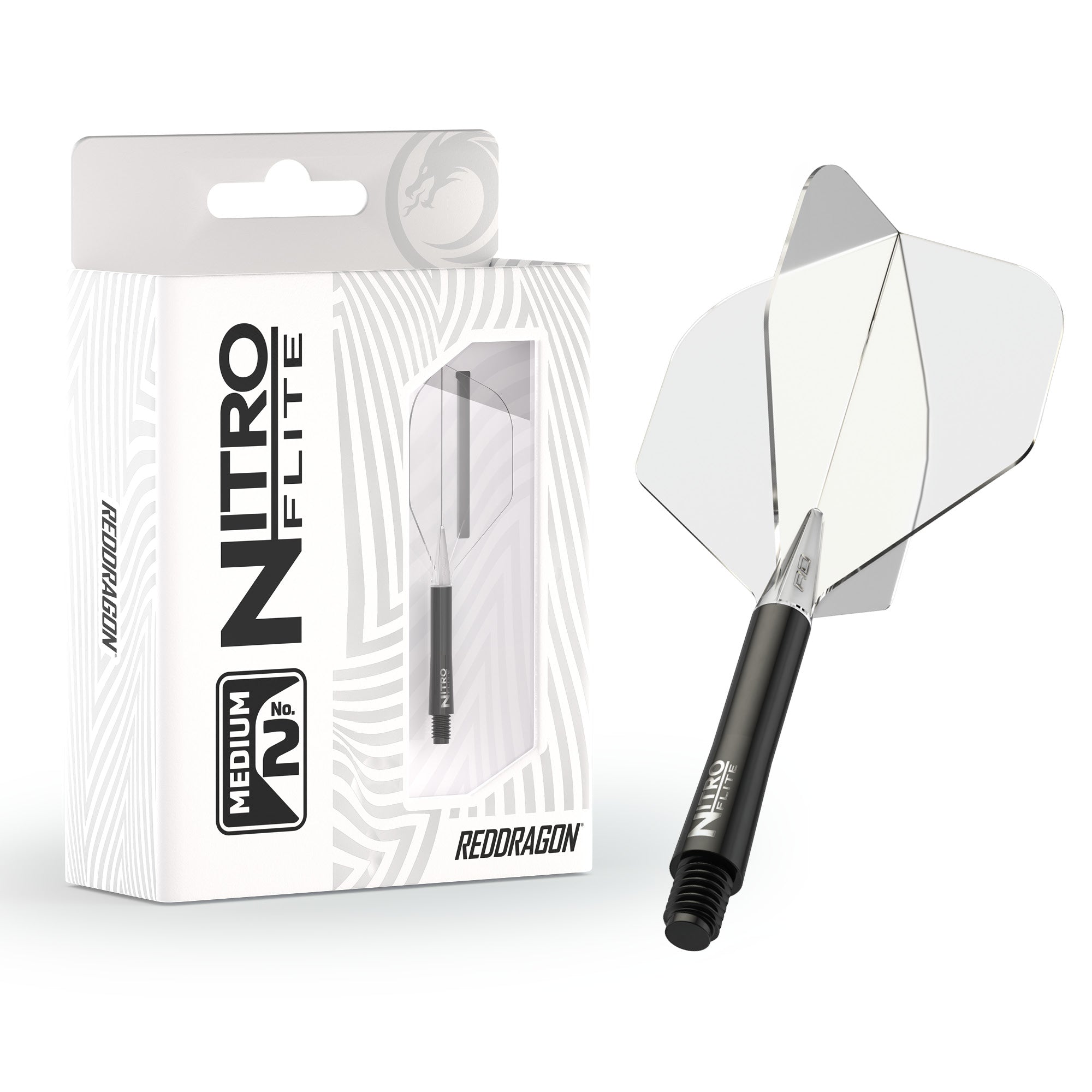 Nitro Flite -  Integrated Flight and Shaft Black & Clear