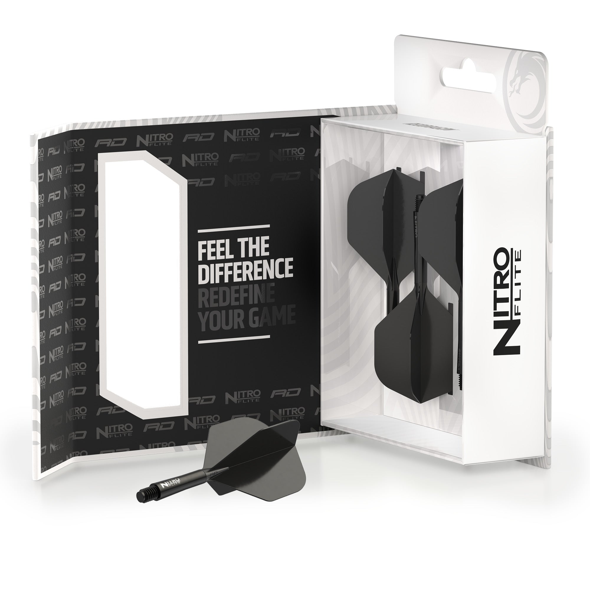 Nitro Flite -  Integrated Flight and Shaft Black & Black